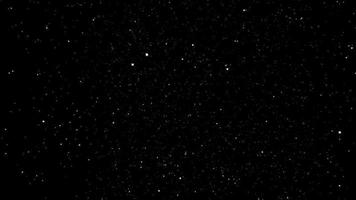 Night starry skies with white blinking stars video