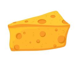 slice cheese snack vector