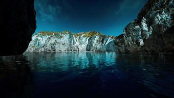 massive sea cliffs and waves of the North Sea on the Southern Coast video