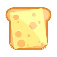 bread with cheese vector