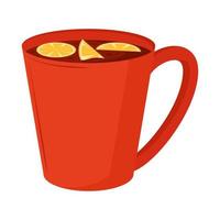 tea with lemon vector