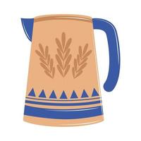 pottery pitcher style vector