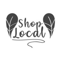 shop local promotion vector