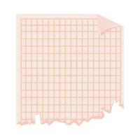 torn graph paper vector