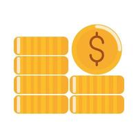 stack of coins vector