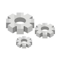 gears wheels icon vector