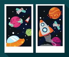 space universe banner vector