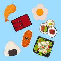 icons japanese food vector