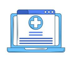 medical report digital vector