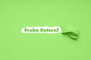 Frohe Ostern is German for Happy Easter photo