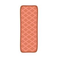 delicious wafer cookie vector