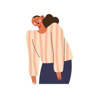 tired woman gesture vector