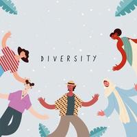 diseño de tarjeta de diversidad
