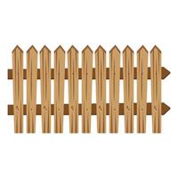 wooden fence barricade vector