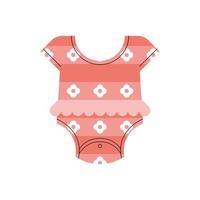 pink baby dress vector