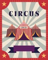 circus tents poster vector