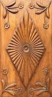 close-up image of an wooden ancient door photo