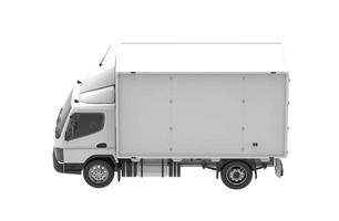 transporte de mercancías llevar van 3d ilustración renderizado foto