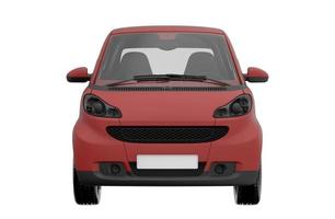 coche rojo aislado vehículo 3d ilustración renderizado textura foto