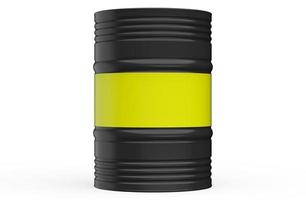 oil barrel crude isolated 3d illustration rendering photo