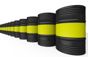 oil industry black metal containers illustration 3d rendering photo