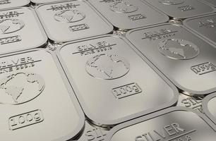 silver bullion wallpaper 3d illustration rendering photo