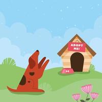 dog and adopt me house vector