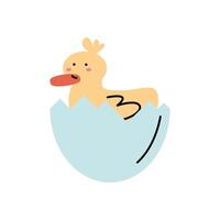 cute duck kawaii vector