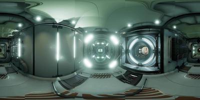 VR360 interior of Space Station video