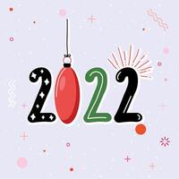 2022 new year drop vector