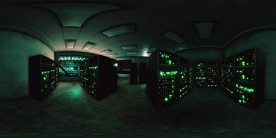 salle de serveur réseau vr360 avec ordinateurs pour les communications ip de télévision numérique