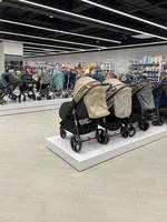 baby stroller shop Products for children. toy mall. place for text photo