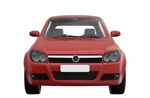 red automobile 3d illustration rendering texture photo