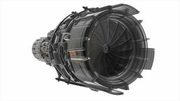 Rotate Jet Engine Turbine video