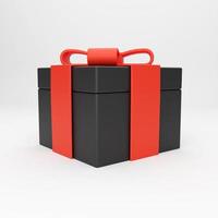 3d cartoon icon gift box for mockup template presentation infographic  3d render illustration photo