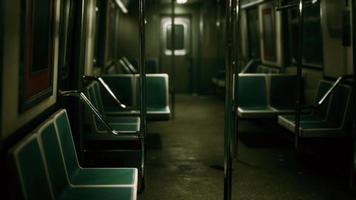 Subway wagon is empty because of the coronavirus outbreak in the city video