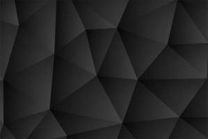 3d Black Geometric Shapes Background. Dark Abstract Triangles Gradient Parttern Wallpaper Free photo