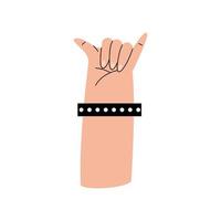 hand with wristband vector