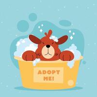 dog in adopt me bath vector