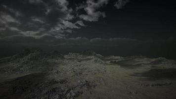 vista da montanha em uma tempestade