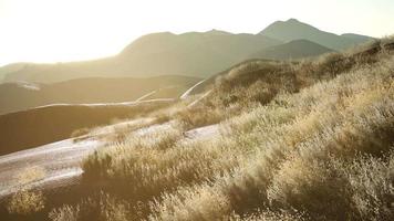 Sunset over the Valley Fields video