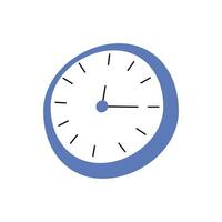 time clock watch vector