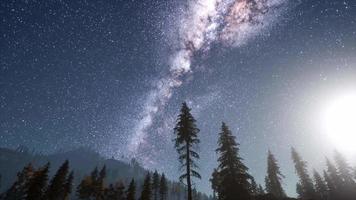Milky Way Stars with Moonlight