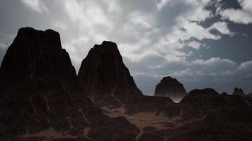 paysage de montagne du canyon de la roche rouge video