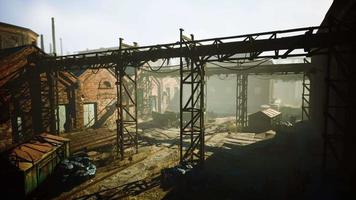 ruines d'une usine industrielle très polluée