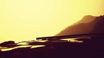 atlantic ocean road near the mountain video