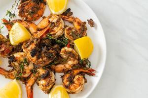 jerk shrimps or grilled shrimps in Jamaica style photo