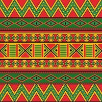 patrón transparente inspirado en el color panafricano vector