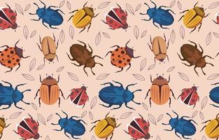 Colorful Bugs Pattern vector