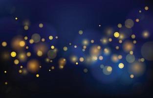 Blue and Gold Bokeh Background vector